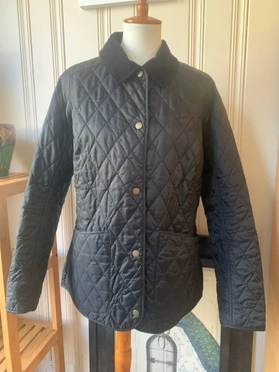 BARBOUR JACKET QUILTED LIGHTWEIGHT BLACK LARGE - Picture 7 of 11